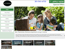 Tablet Screenshot of elitetownhomes.com